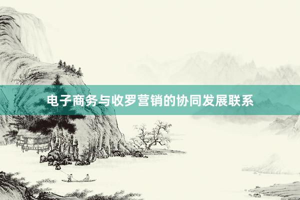 电子商务与收罗营销的协同发展联系